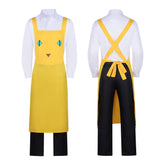 Kunagi Cat Cafe Staff Cosplay Costume - Live Dead Meow Night Anime Cosplay Outfit with Apron for Halloween Party - Halloweez